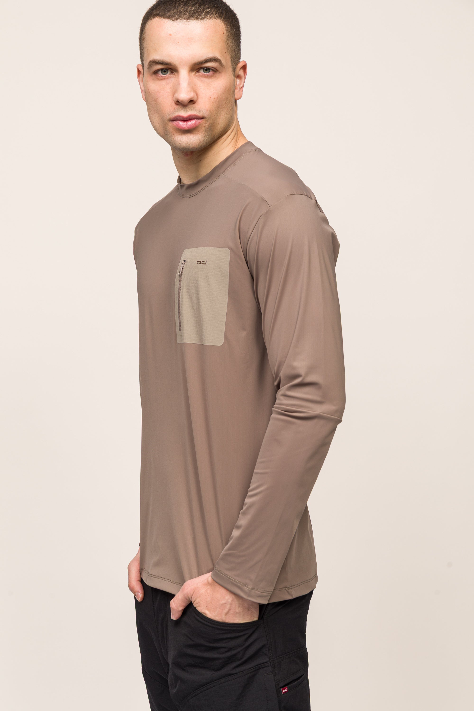 Climacool Performans Uzun Kollu T-Shirt - Bej