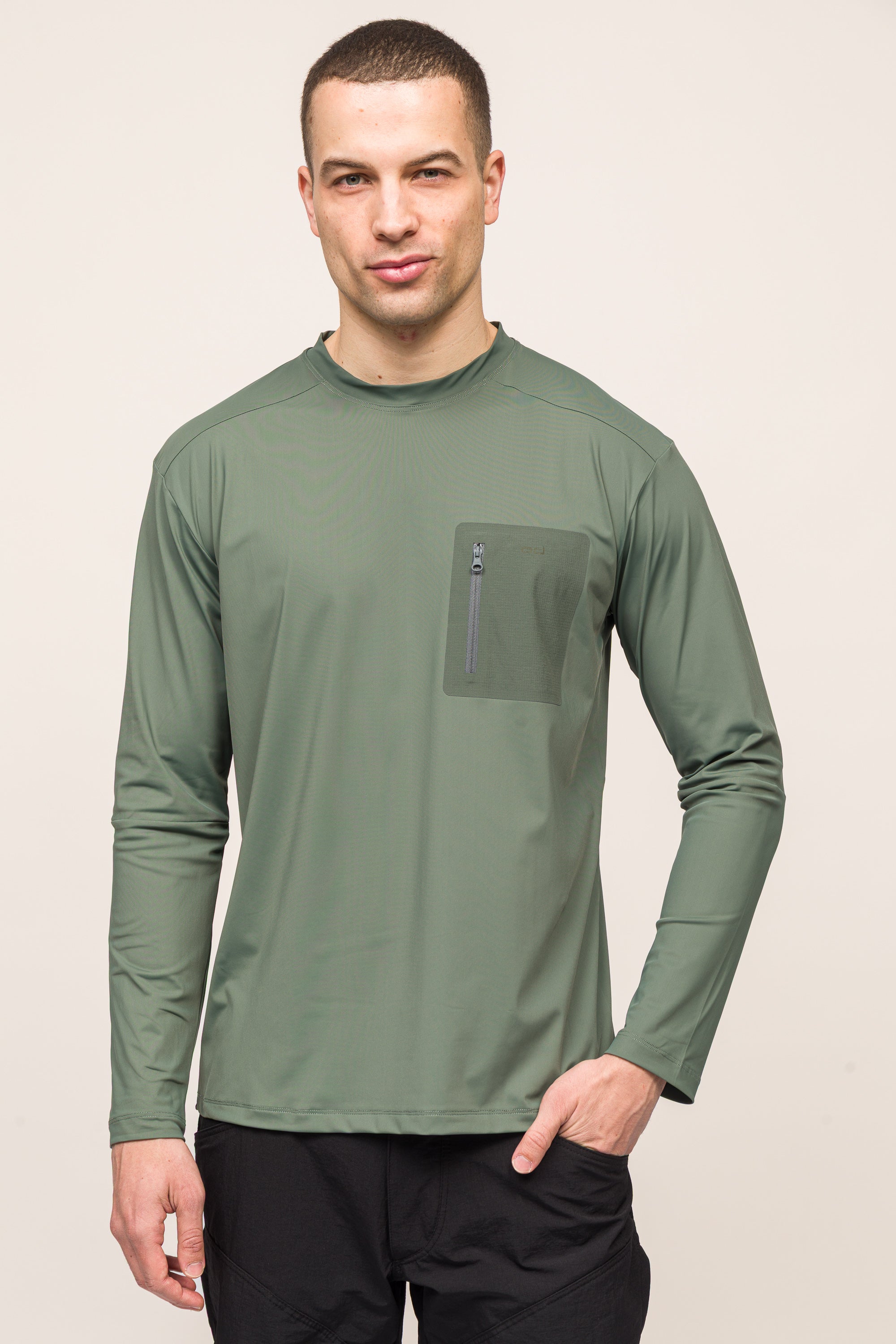 Climacool Performans Uzun Kollu T-Shirt - Yeşil