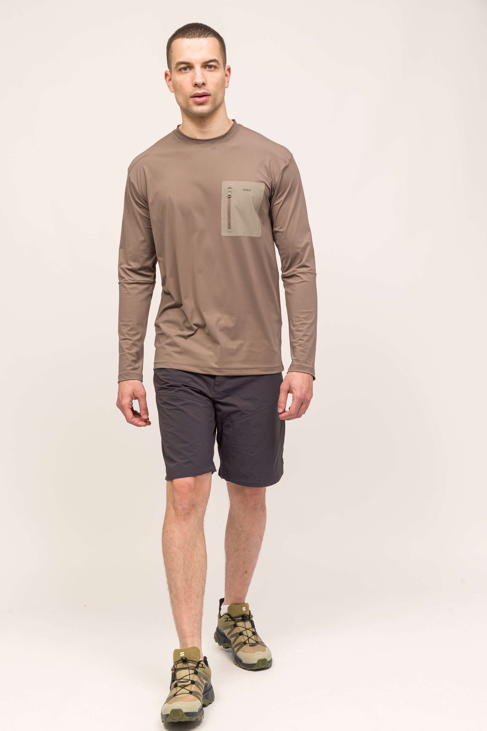 Climacool Performans Uzun Kollu T-Shirt - Bej