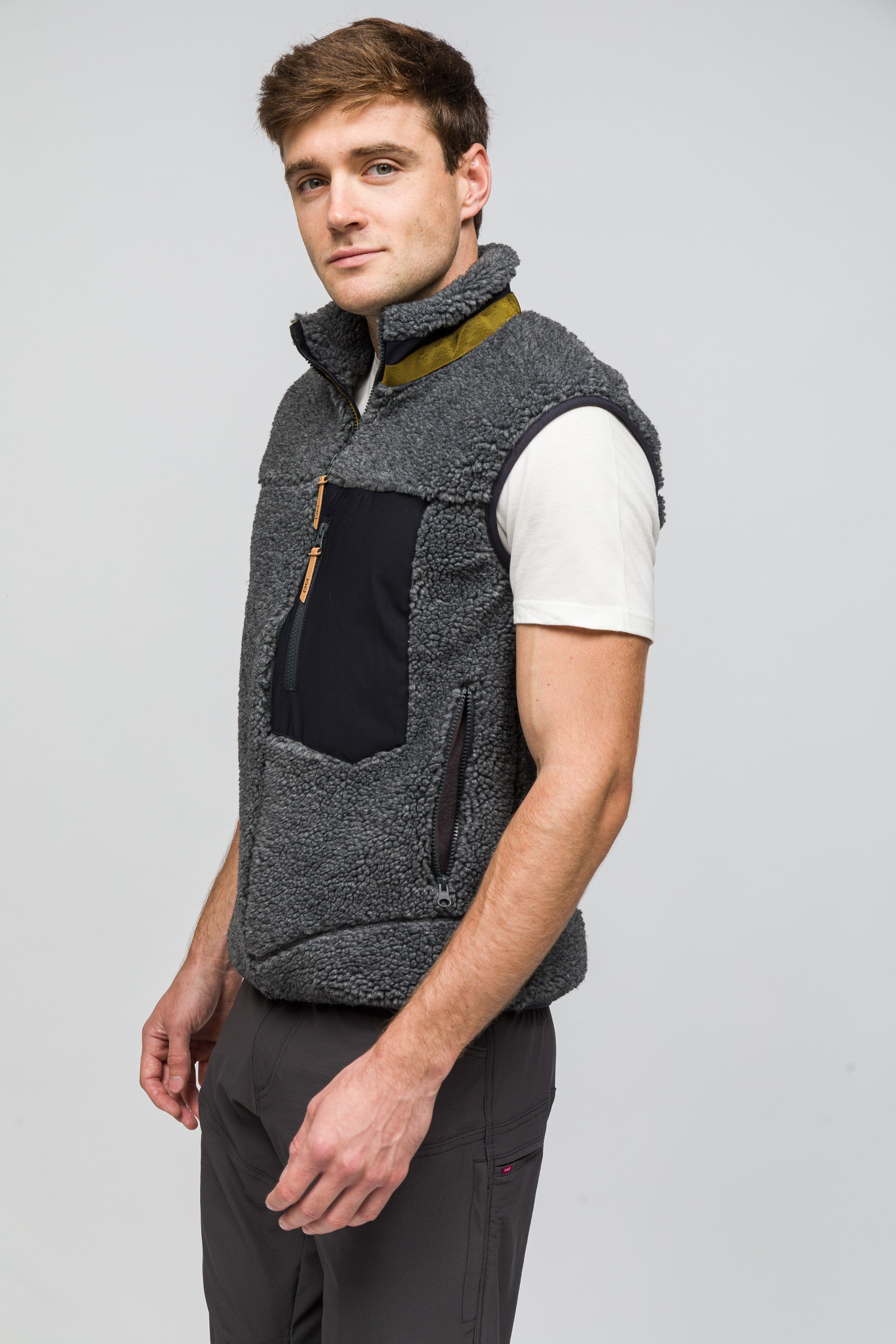 Sherpa Yün Yelek Lambswool - Antrasit