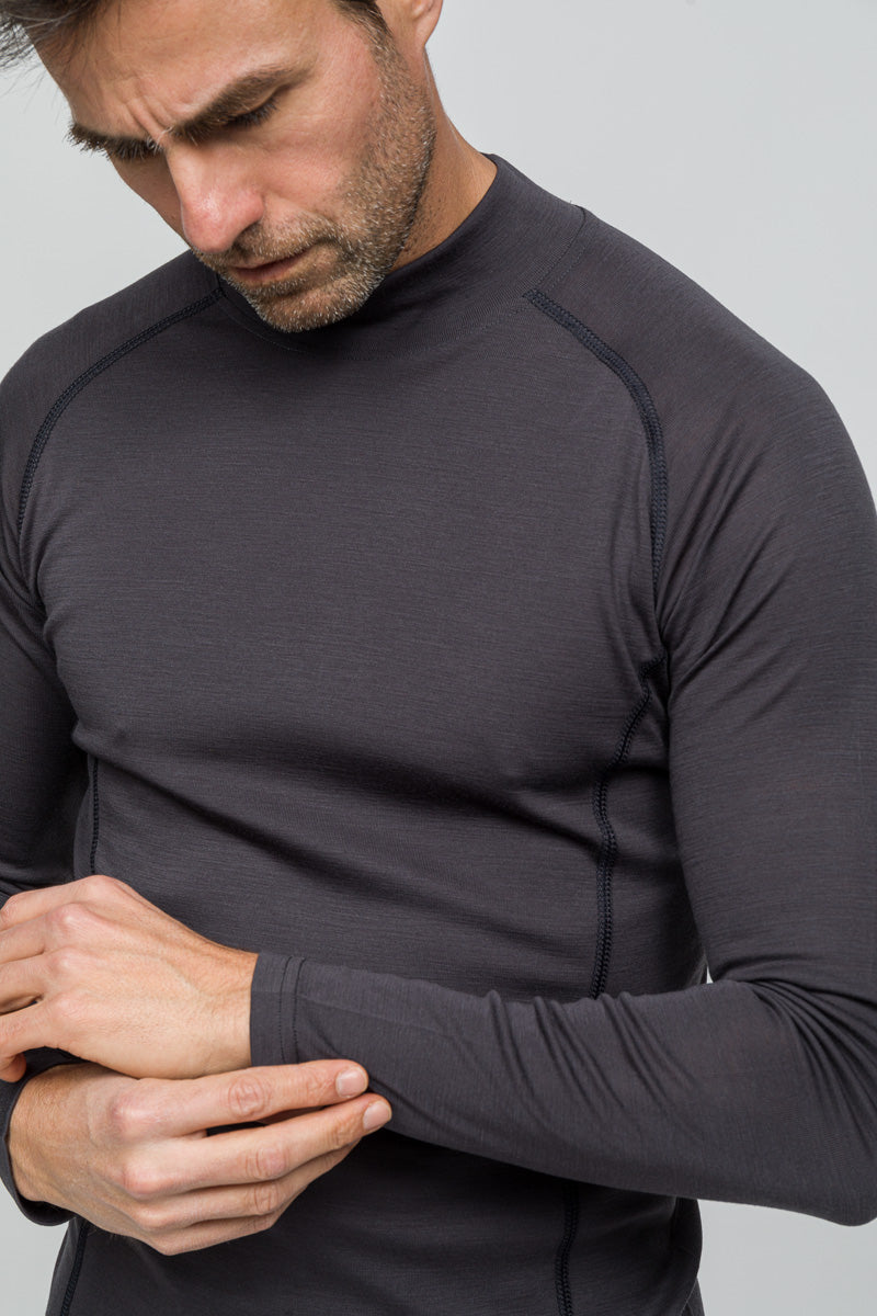 Thermawool Merino Yünü Termal İçlik Üst  195 gr Antrasit