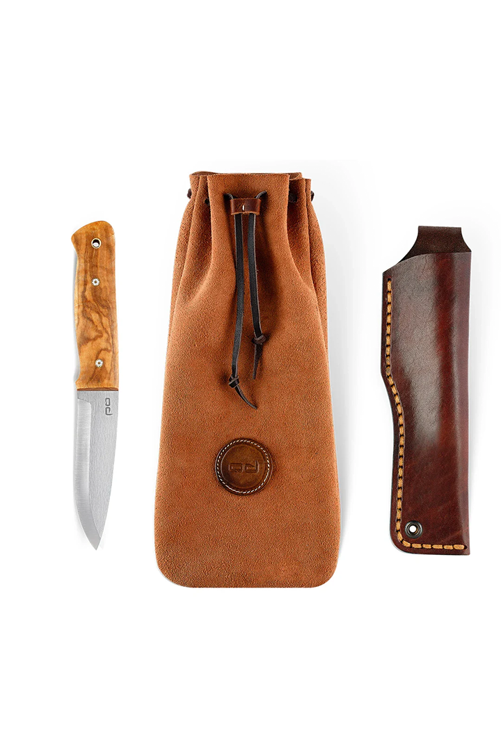 Serdar Kılıç Bushcraft Bıçağı D2 Çelik - Kök Zeytin