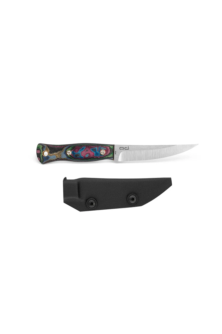 FleshEdge Bıçak N690 Çelik Mikarta - KYDEX® Kılıfı Suya Dayanıklı - Renkli Mikarta