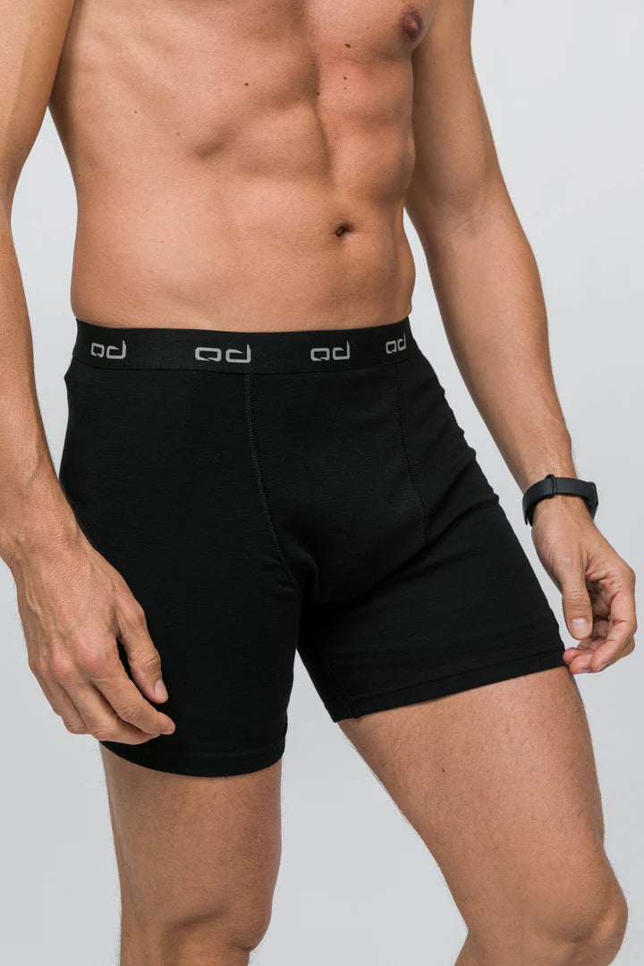 3'lü Antibakteriyel Thermawool %100 Merino Boxer 195 gr - Siyah