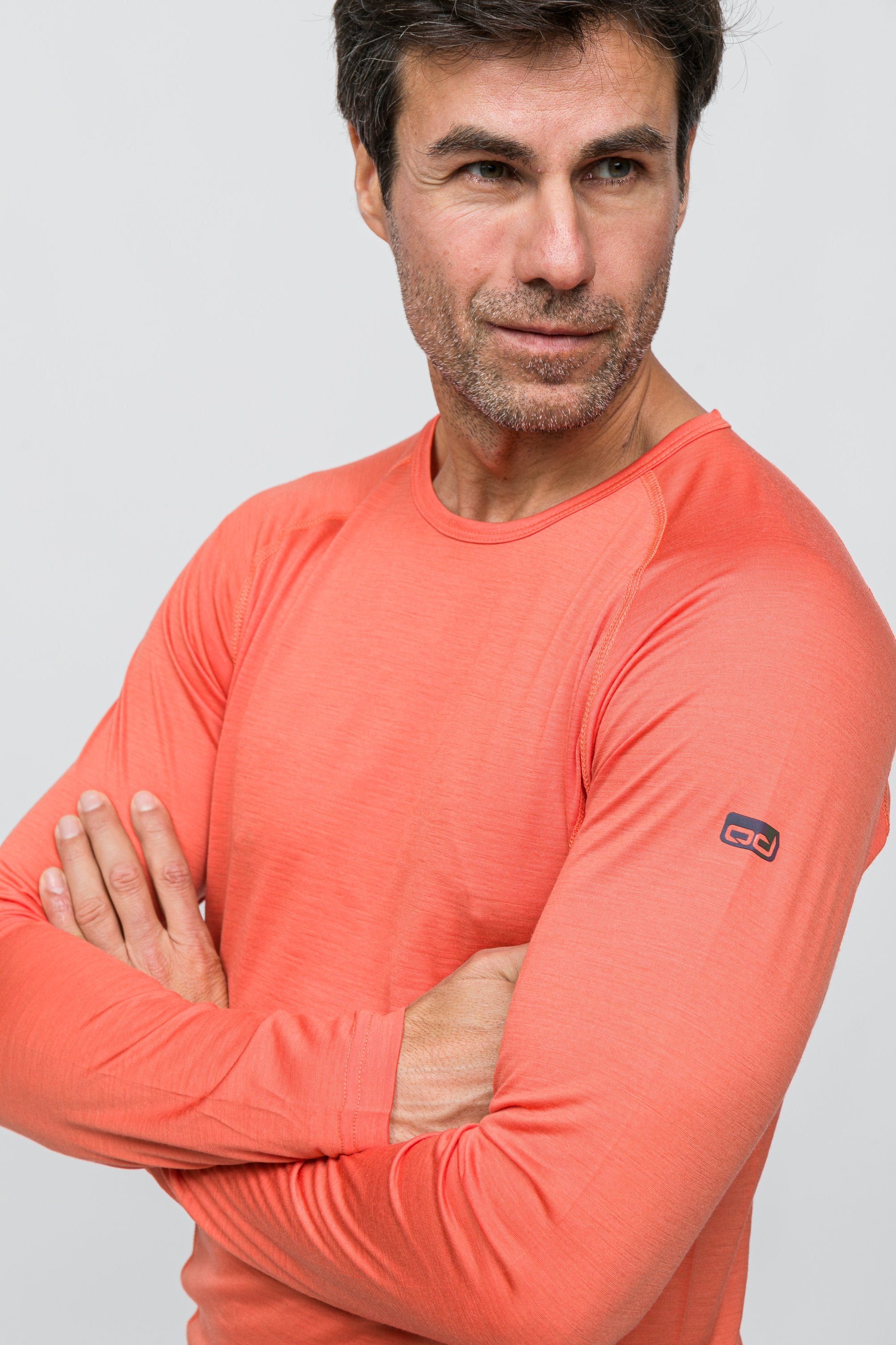 All-Season Merino Uzun Kollu T-Shirt 135 gr -Mandarin