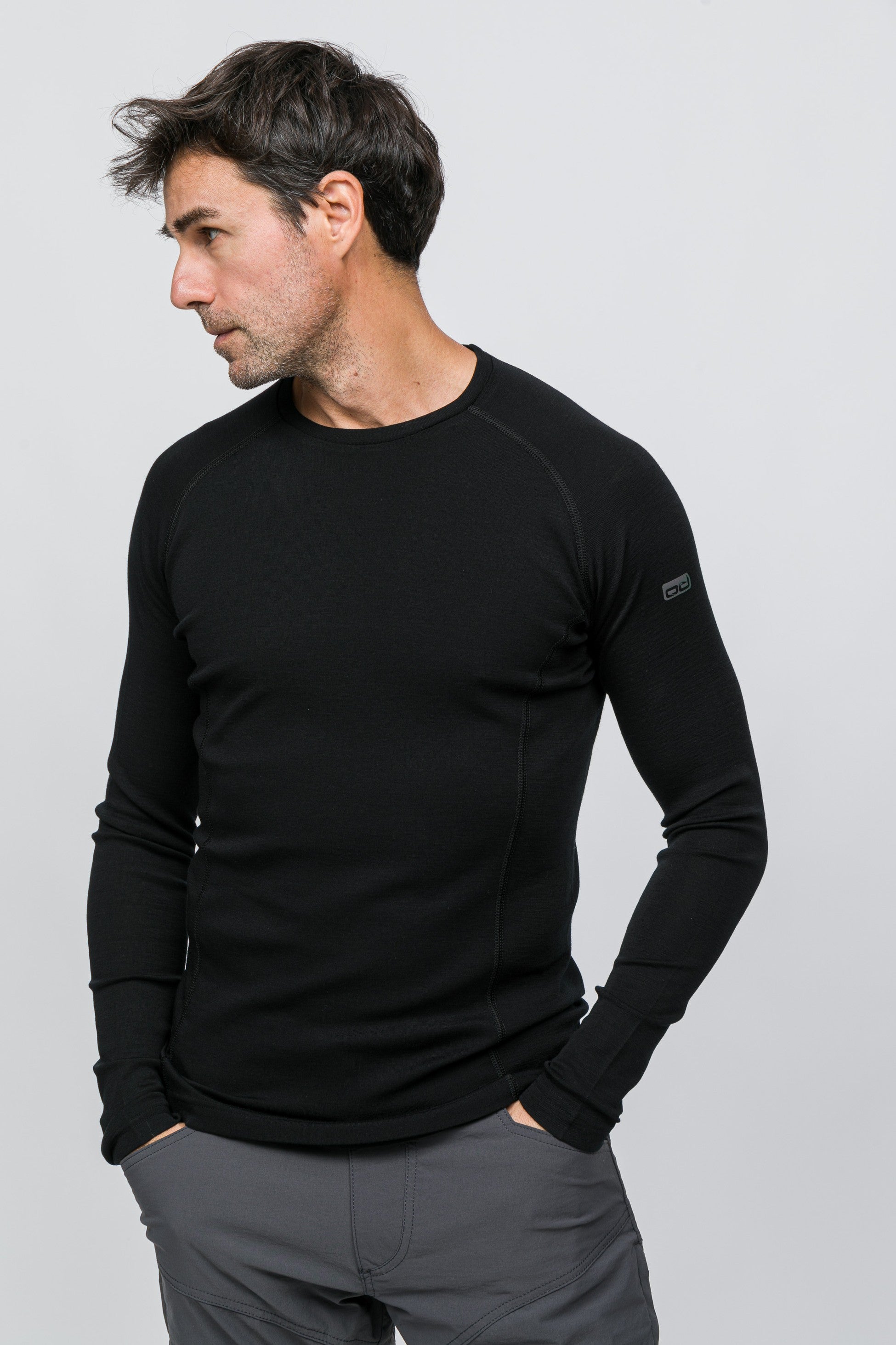 Thermawool Merino Yünü Termal İçlik Üst 195 gr Siyah