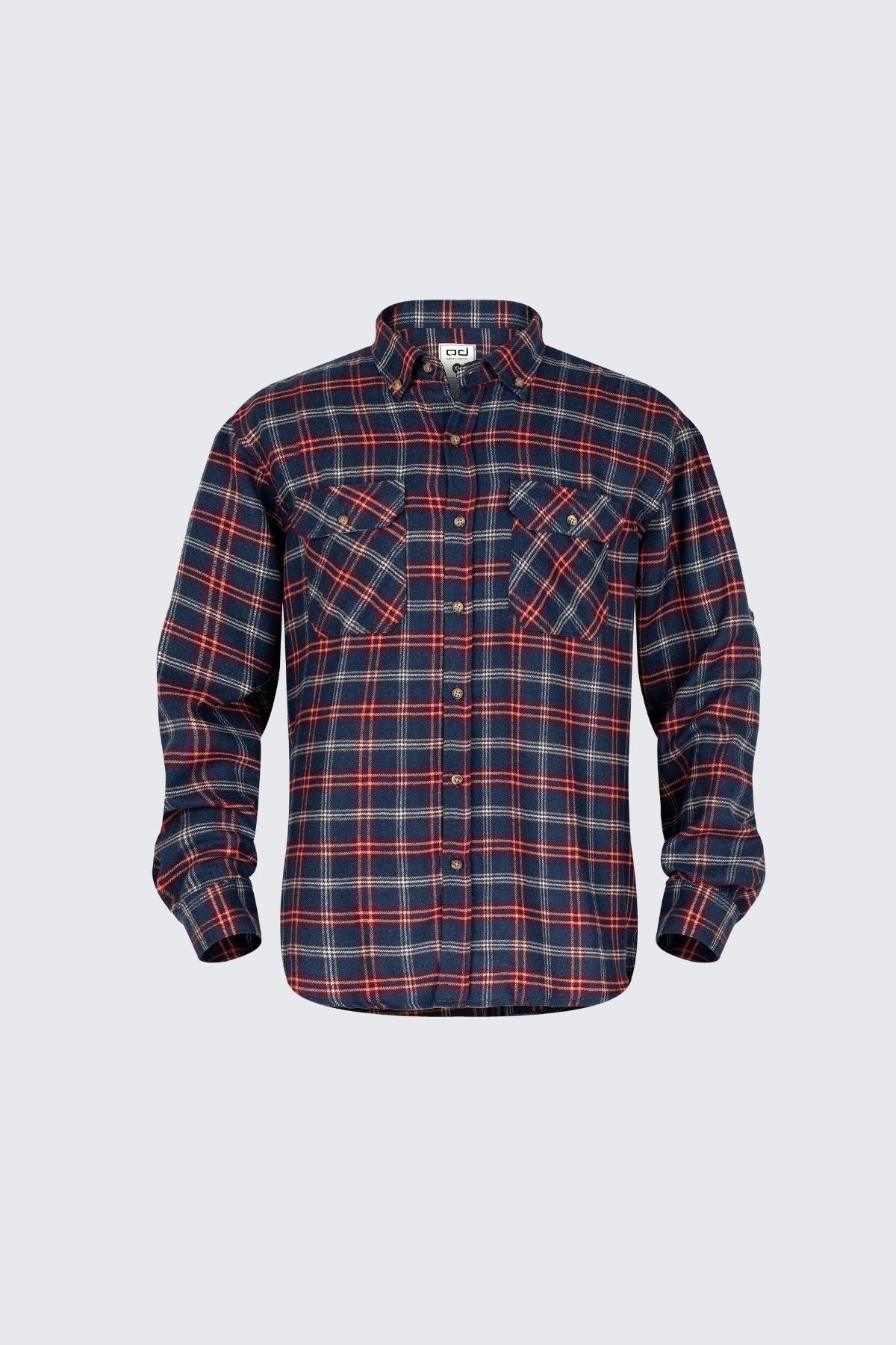 WNTR Flannel Oduncu Gömleği Yumuşak Tuşe - Lacivert Bordo Ekose