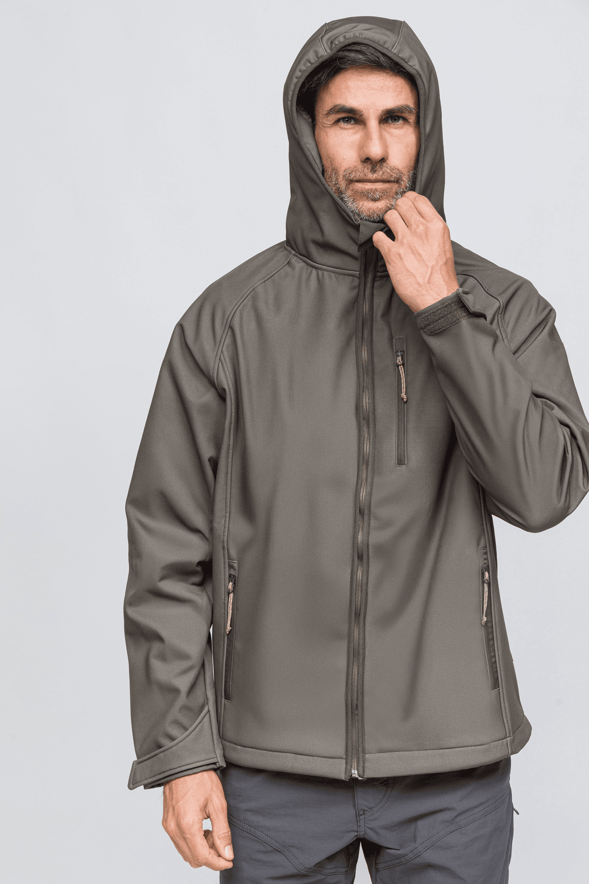 SoftShell Rüzgar ve Suya Dayanıklı Mont - Toprak