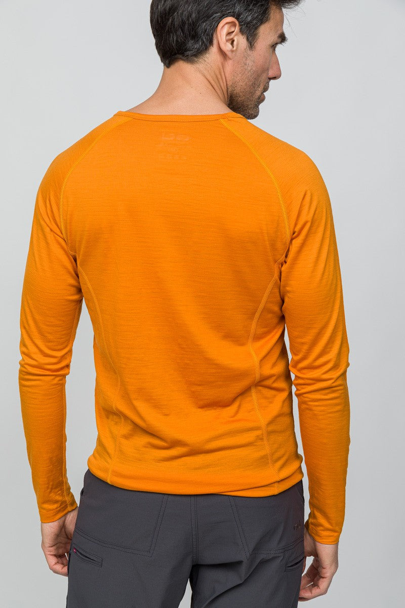 All-Season Merino Uzun Kollu T-Shirt 135 gr -Turuncu