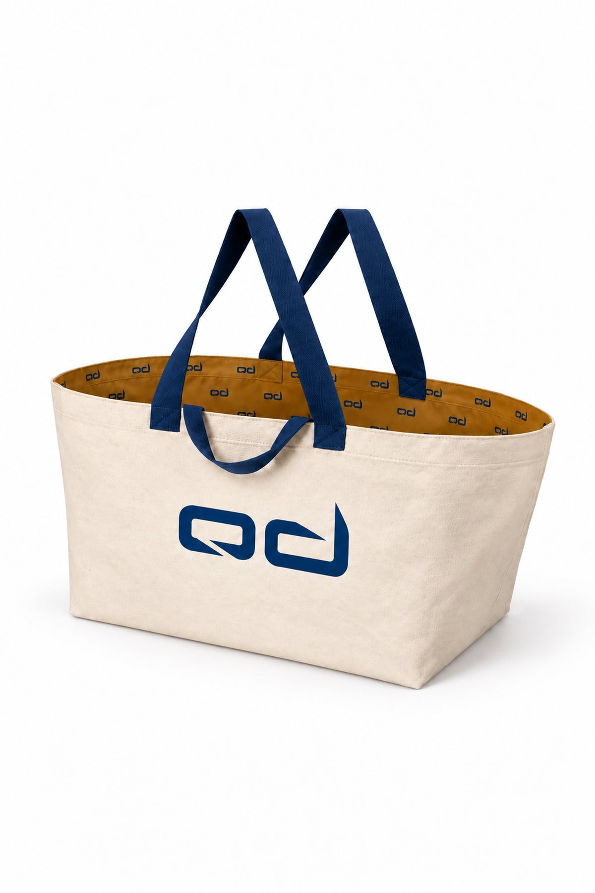 Tote Çanta - Çift Taraflı Mono Logo Hardal