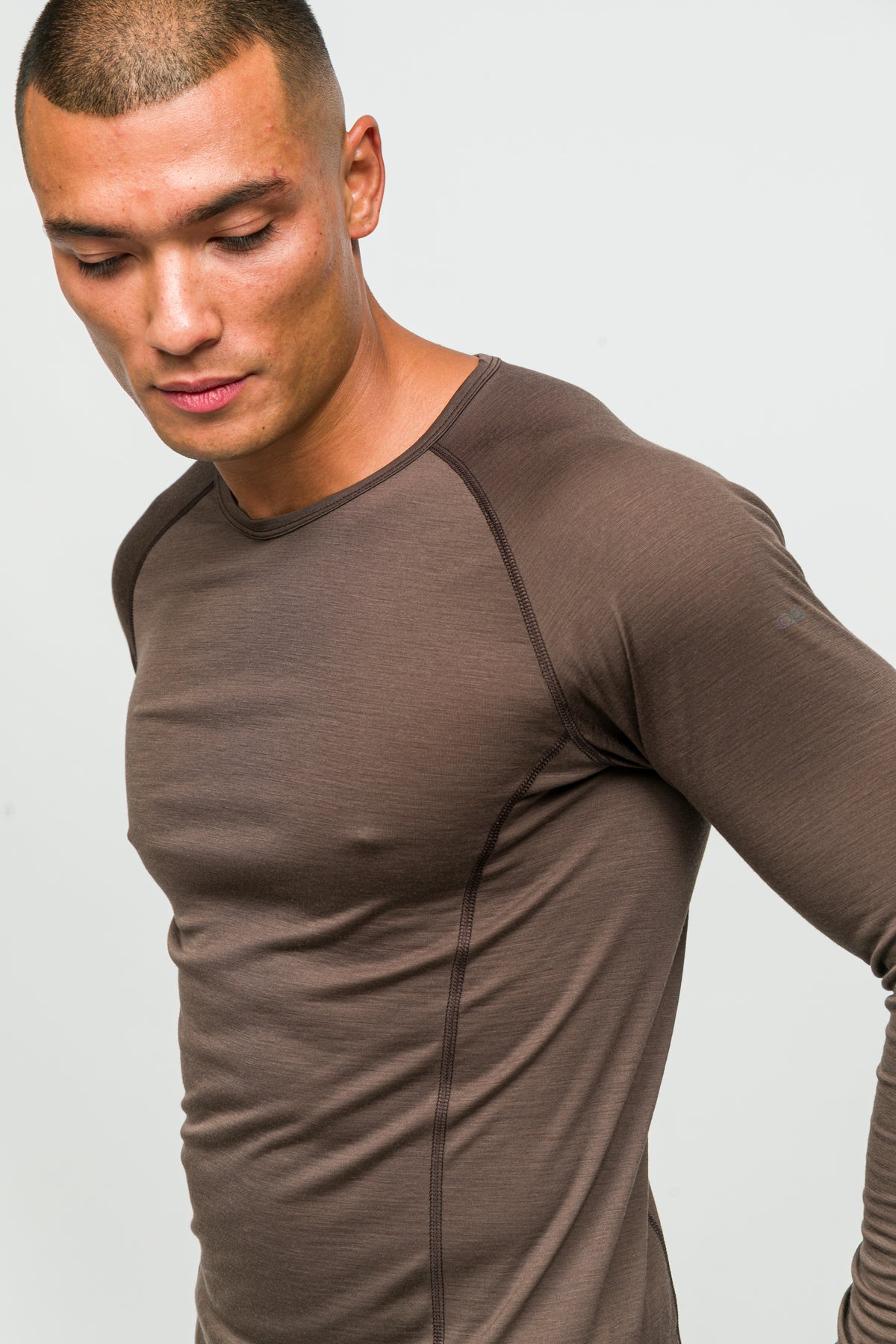 All-Season %100 Merino Uzun Kollu T-Shirt 135 gr - Kahverengi