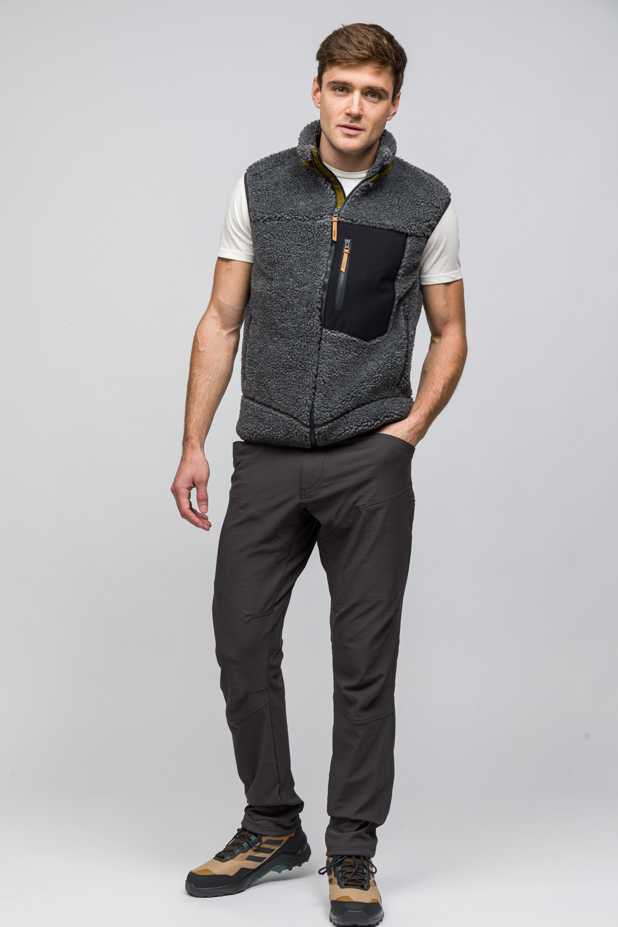 Sherpa Yün Yelek Lambswool - Antrasit