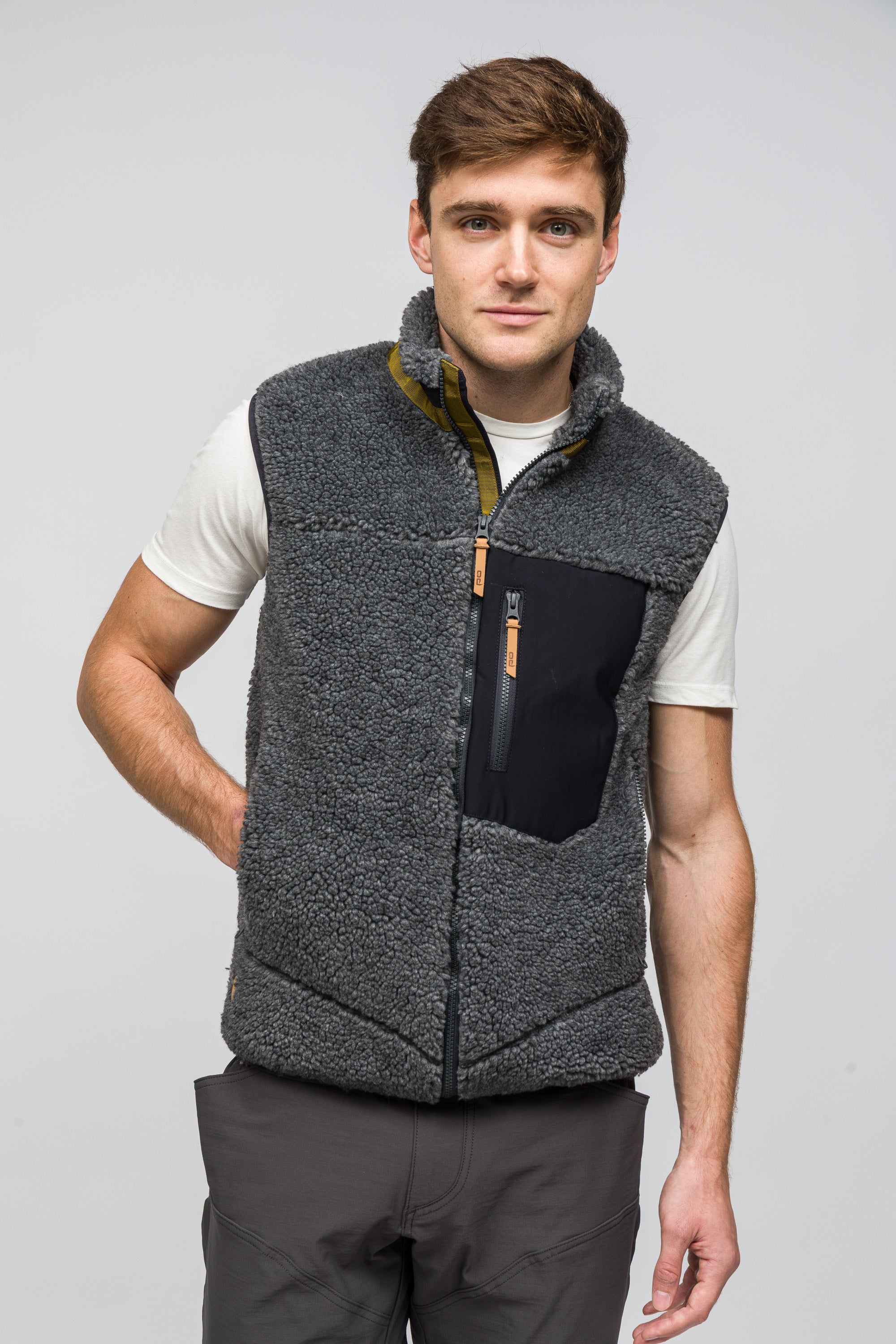 Sherpa Yün Yelek Lambswool - Antrasit