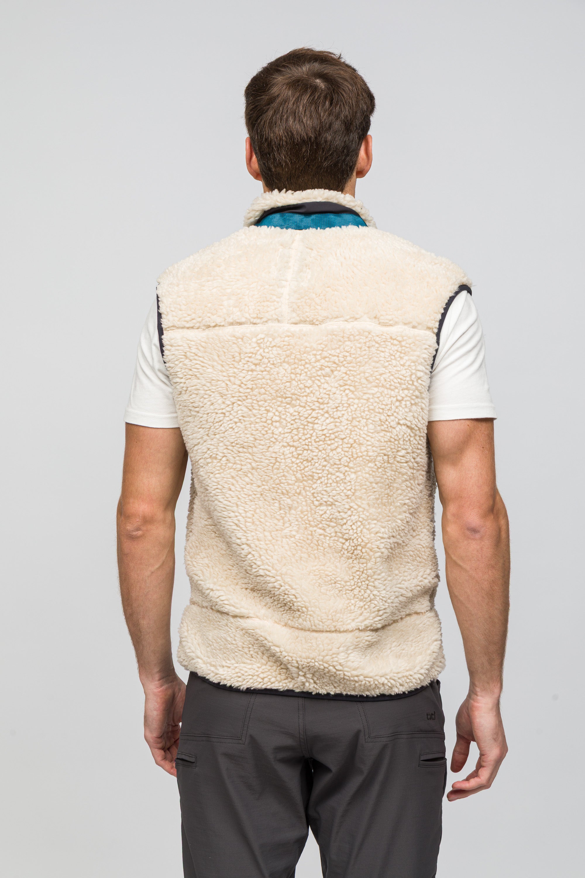 Sherpa Yün Yelek Lambswool - Krem Rengi