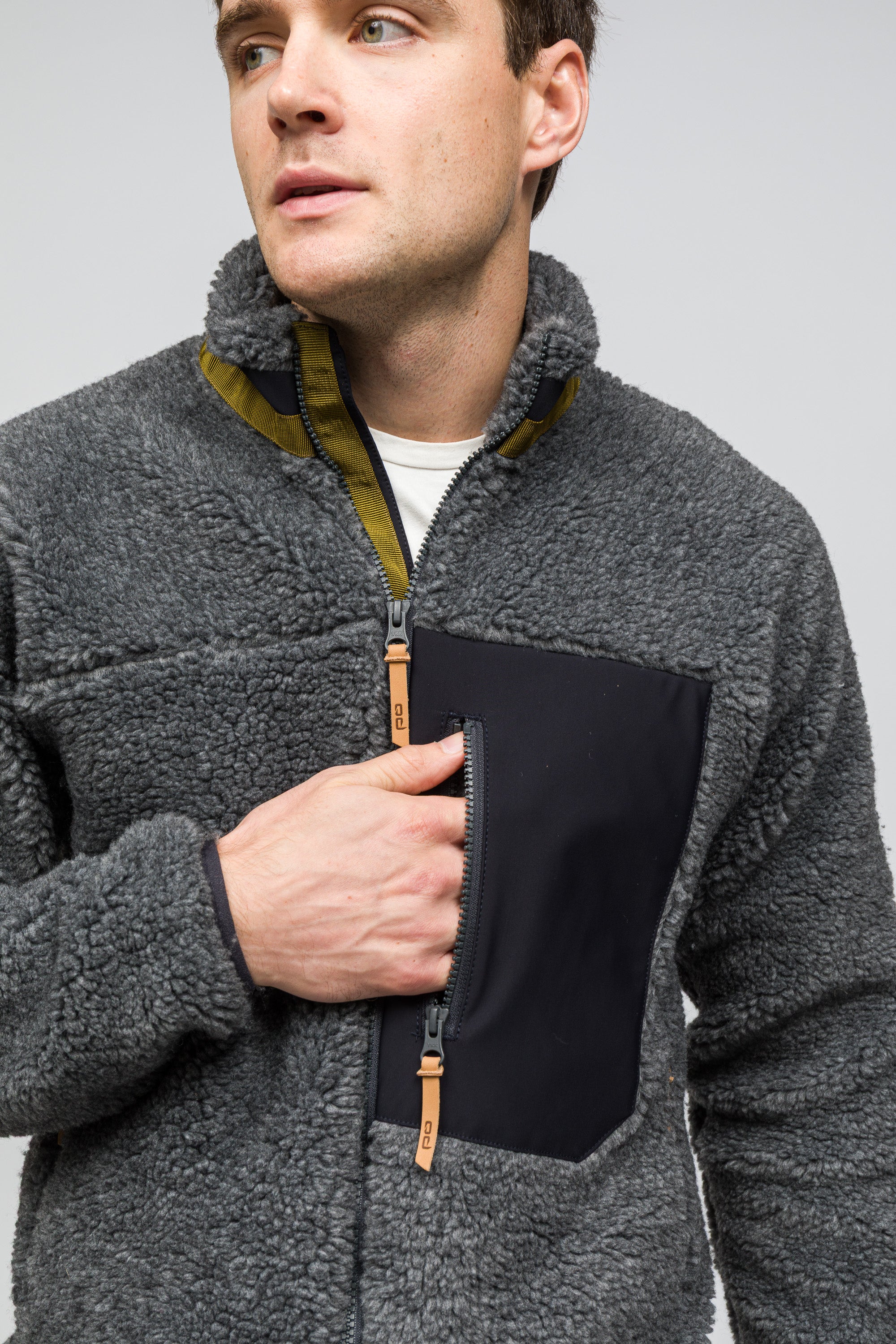 Sherpa Yün Ceket Lambswool - Antrasit