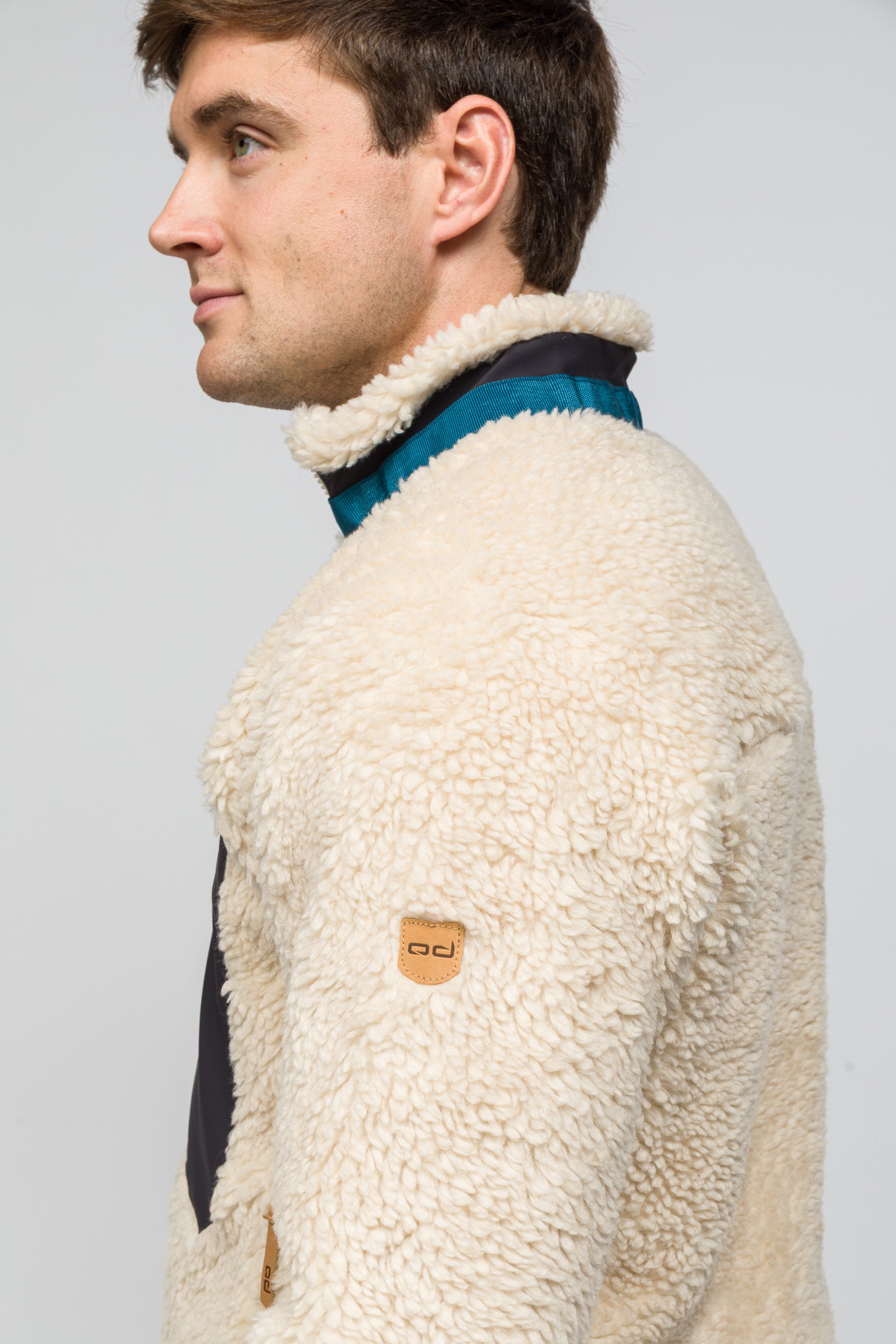 Sherpa Yün Ceket Lambswool - Krem Rengi
