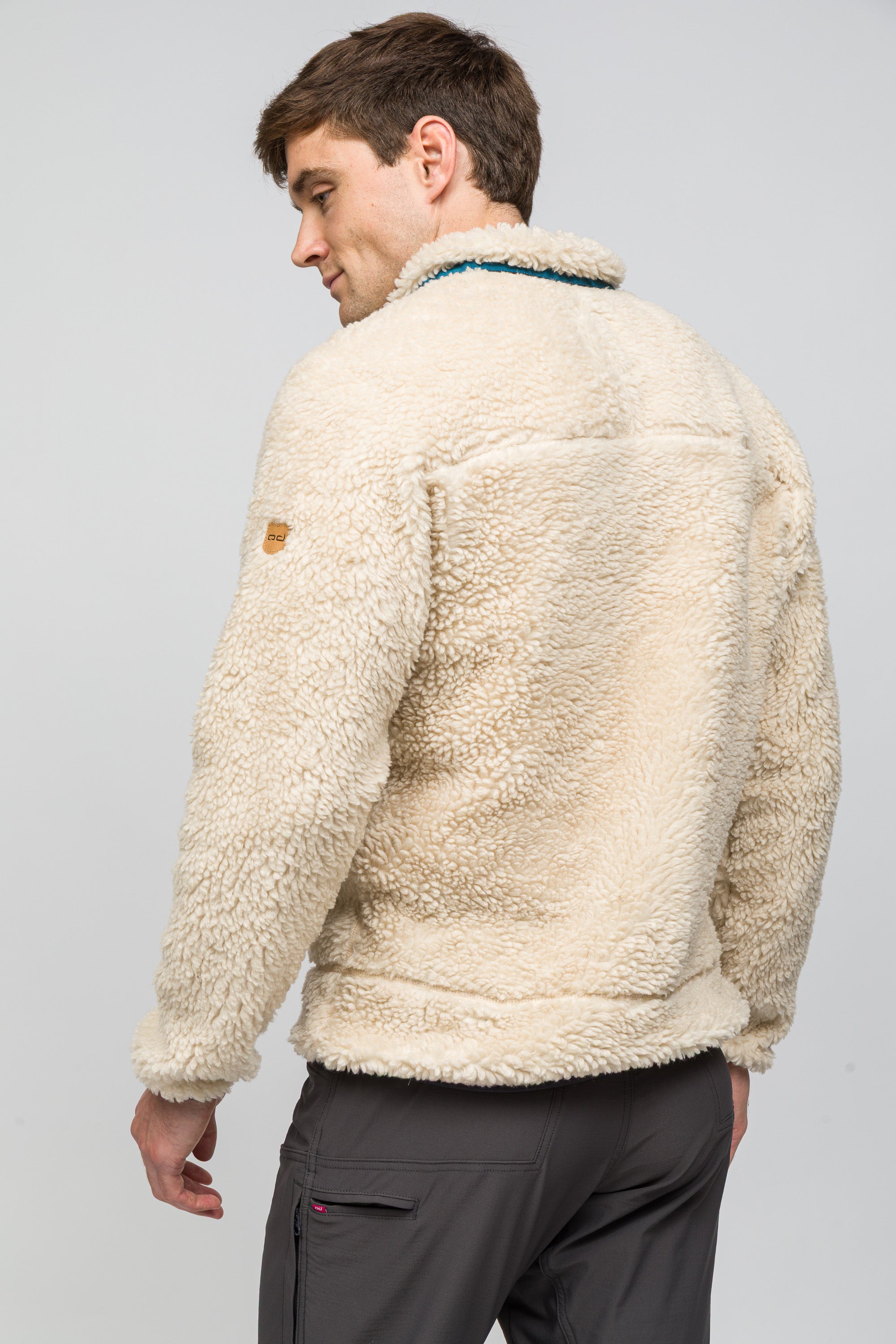 Sherpa Yün Ceket Lambswool - Krem Rengi