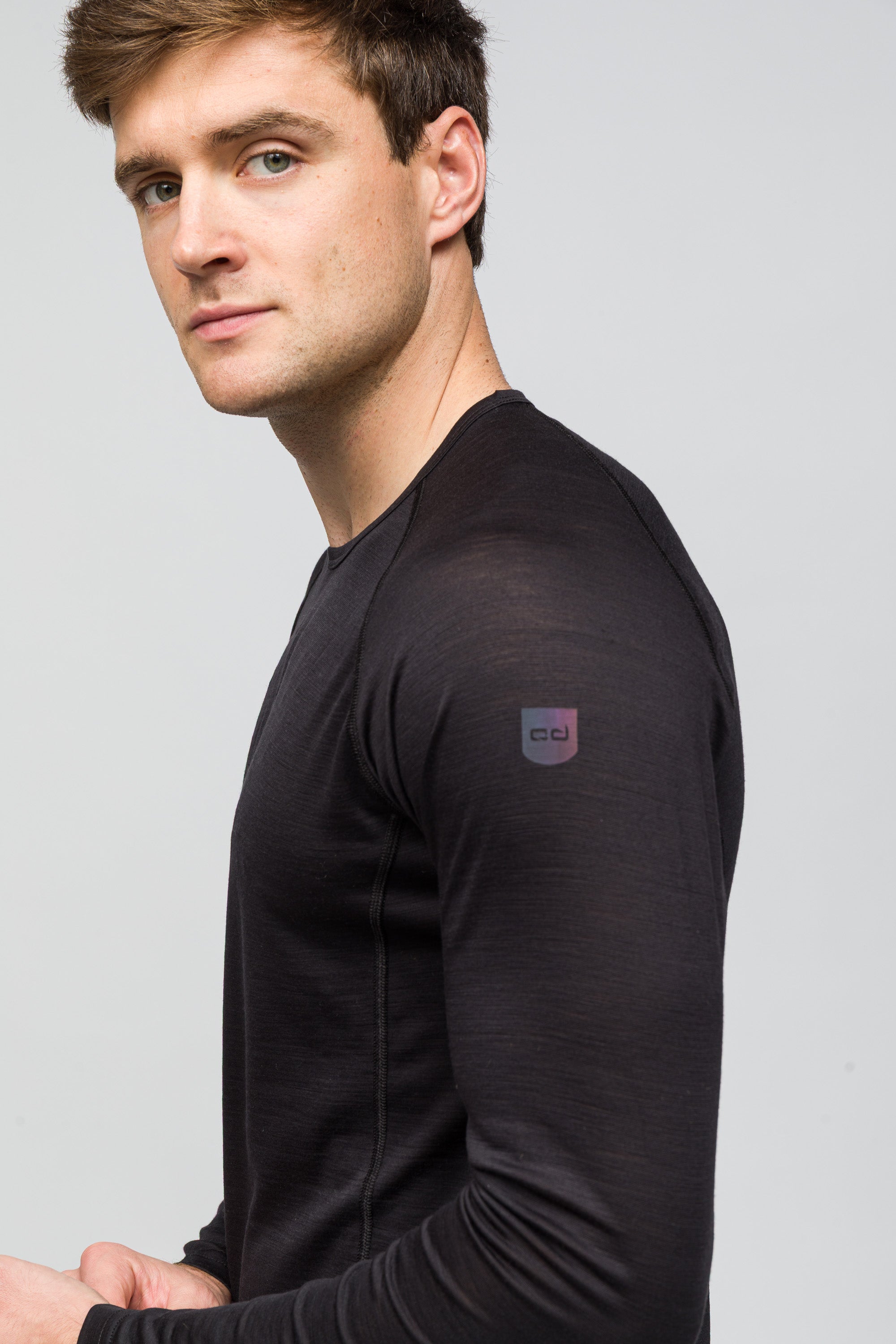 All-Season %100 Merino Uzun Kollu T-Shirt 135 gr - Siyah