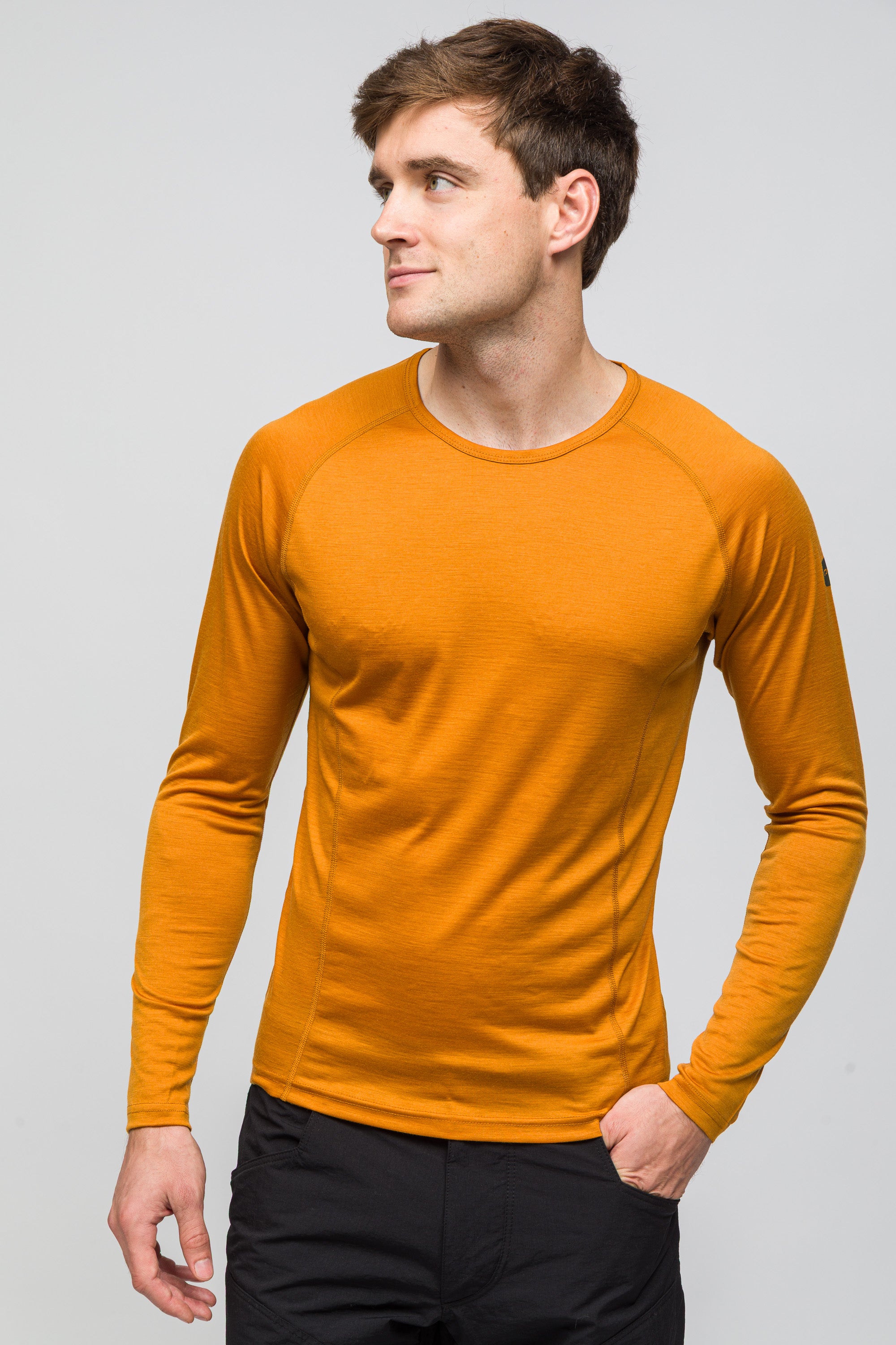 All-Season %100 Merino Uzun Kollu T-Shirt 135 gr - Çöl Rengi