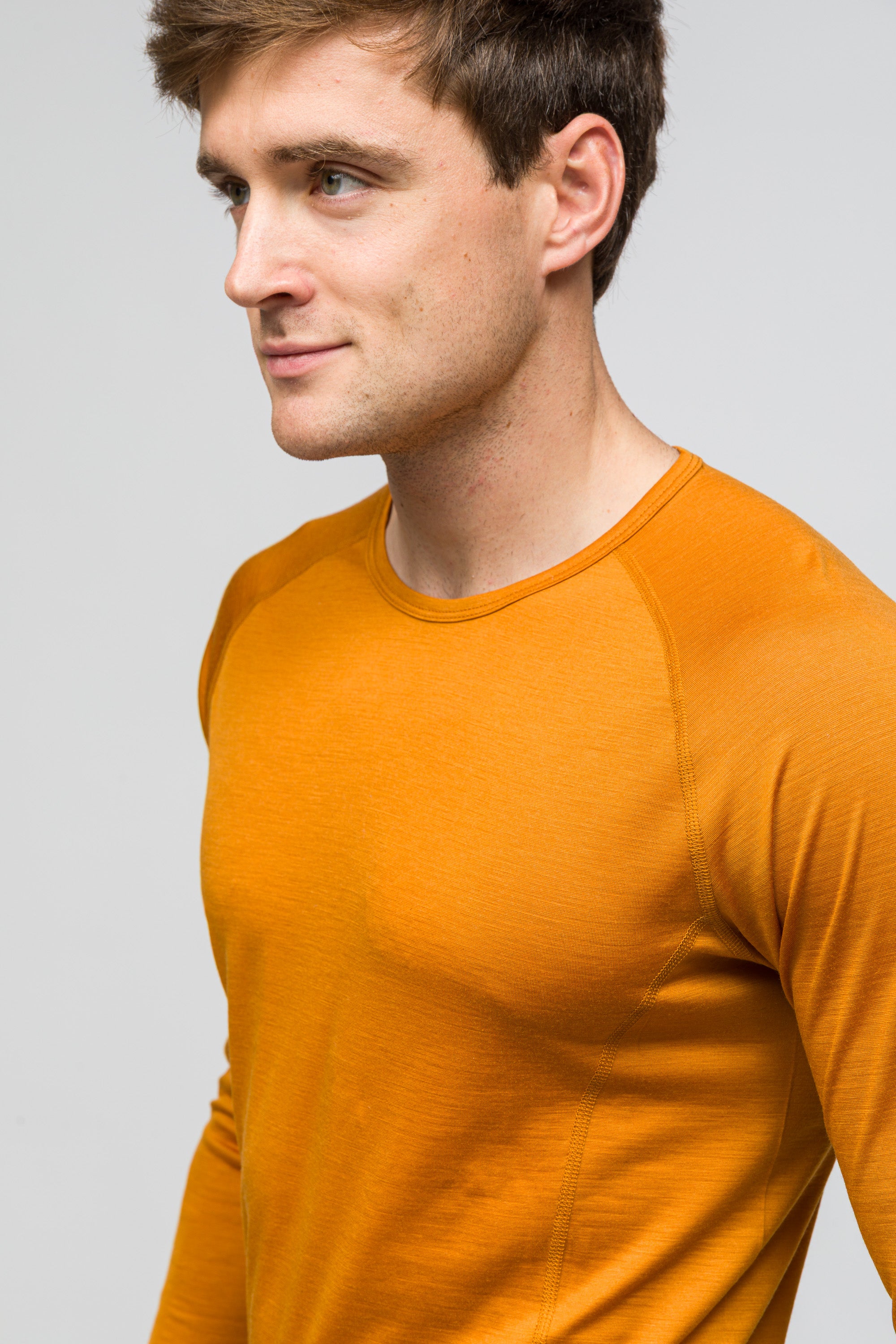 All-Season %100 Merino Uzun Kollu T-Shirt 135 gr - Çöl Rengi