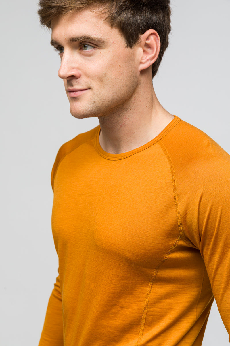 All-Season %100 Merino Uzun Kollu T-Shirt 135 gr - Çöl Rengi