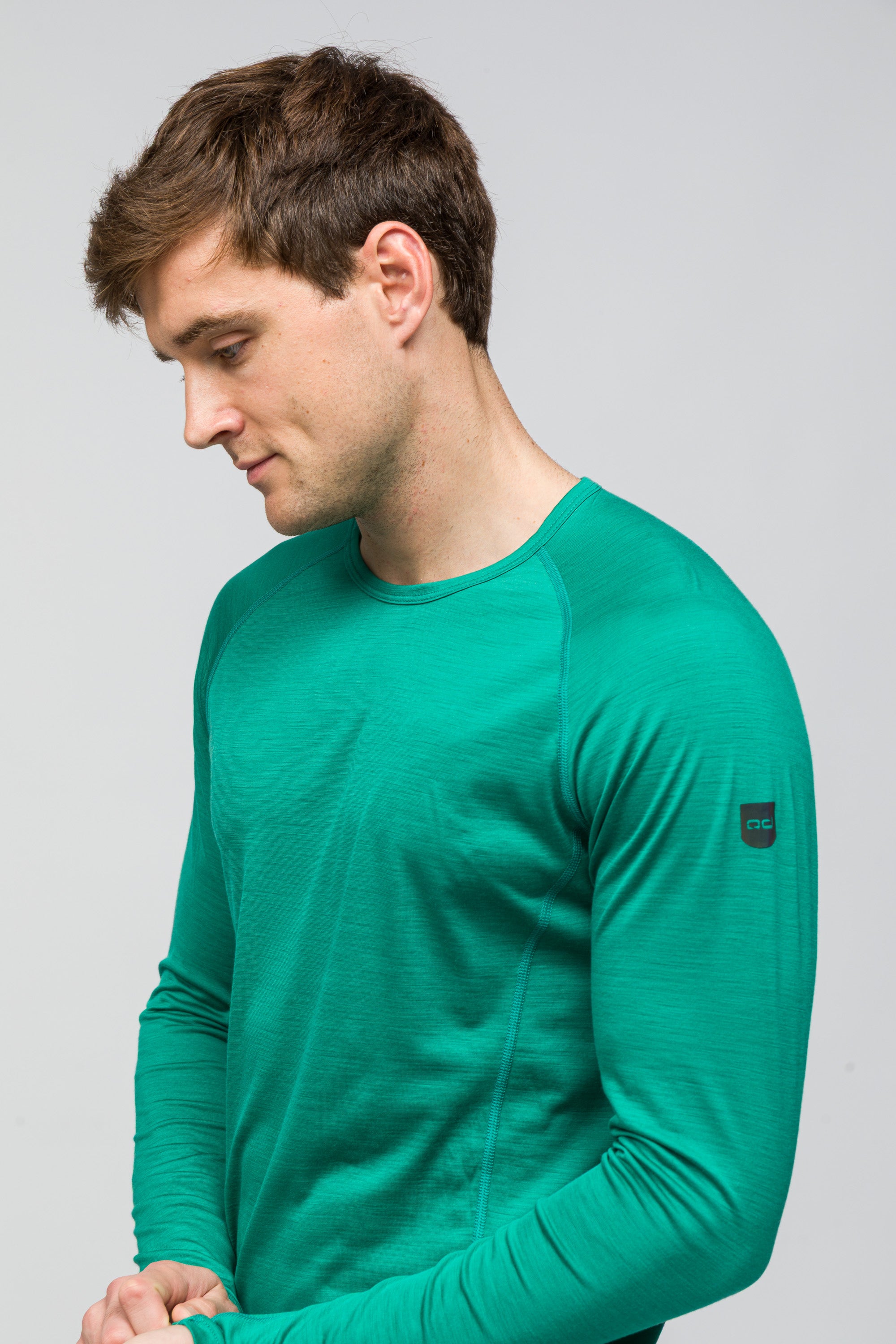 All-Season %100 Merino Uzun Kollu T-Shirt 135 gr - Turkuaz