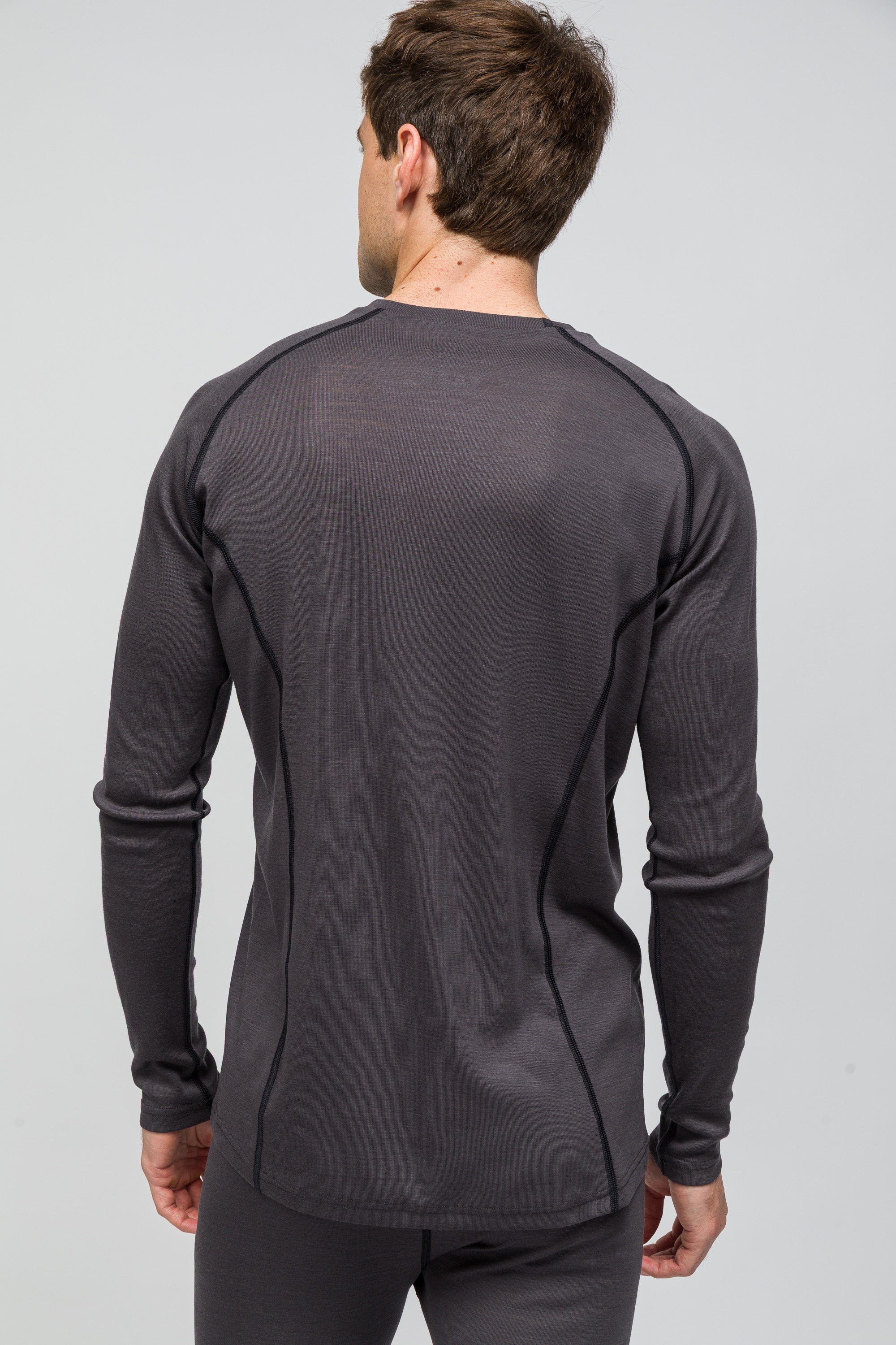 Thermawool %100 Merino Yünü Termal İçlik Üst 195 gr - Antrasit