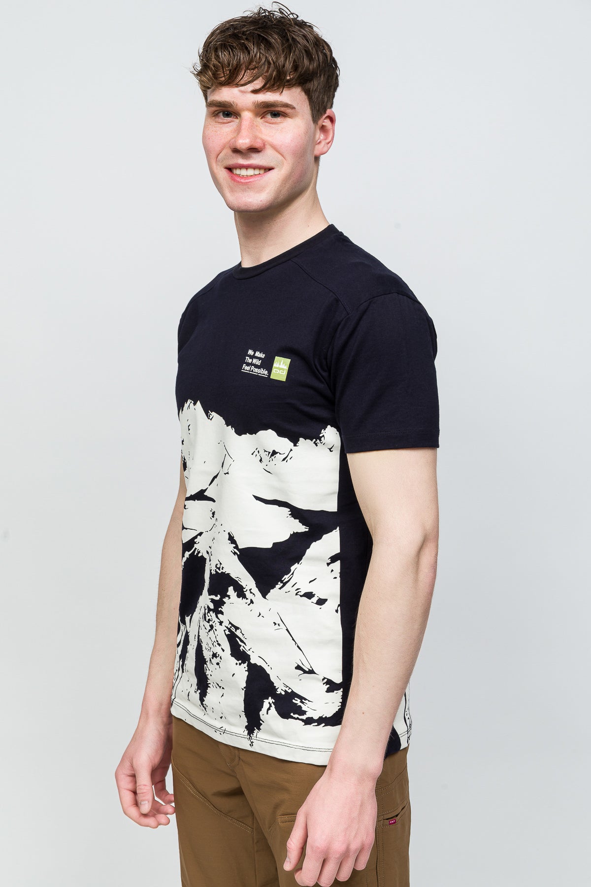 MANIFEST T-Shirt %100 Pamuk Printed - Koyu Lacivert