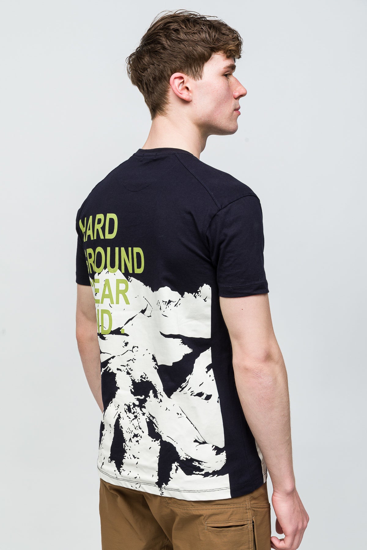 MANIFEST T-Shirt %100 Pamuk Printed - Koyu Lacivert