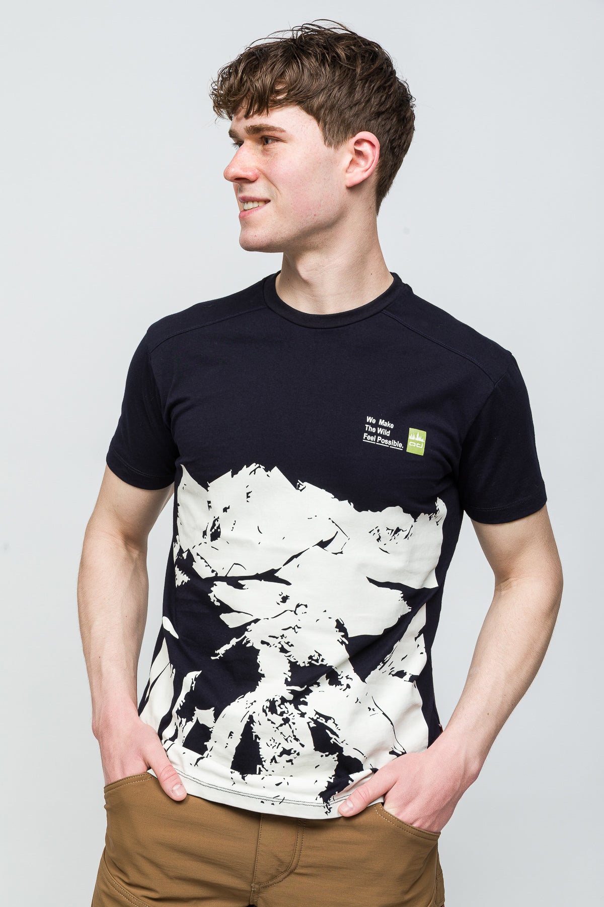 MANIFEST T-Shirt %100 Pamuk Printed - Koyu Lacivert