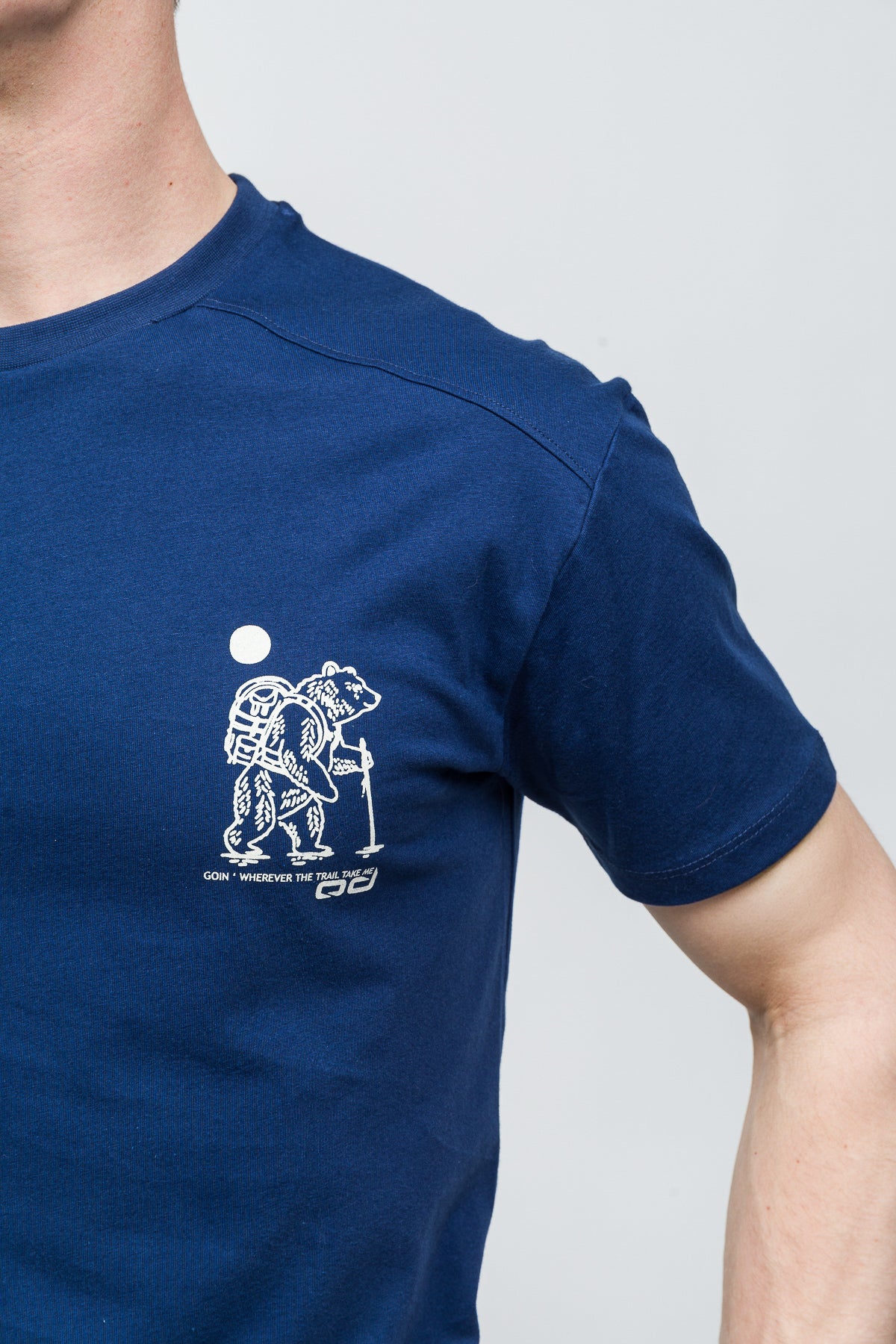 MANIFEST T-Shirt %100 Pamuk Printed - Koyu Mavi