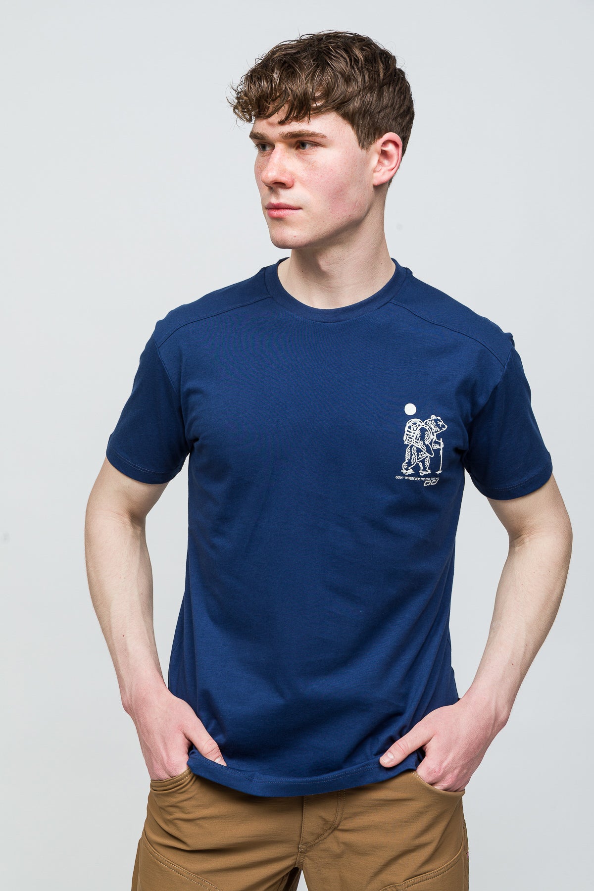 MANIFEST T-Shirt %100 Pamuk Printed - Koyu Mavi