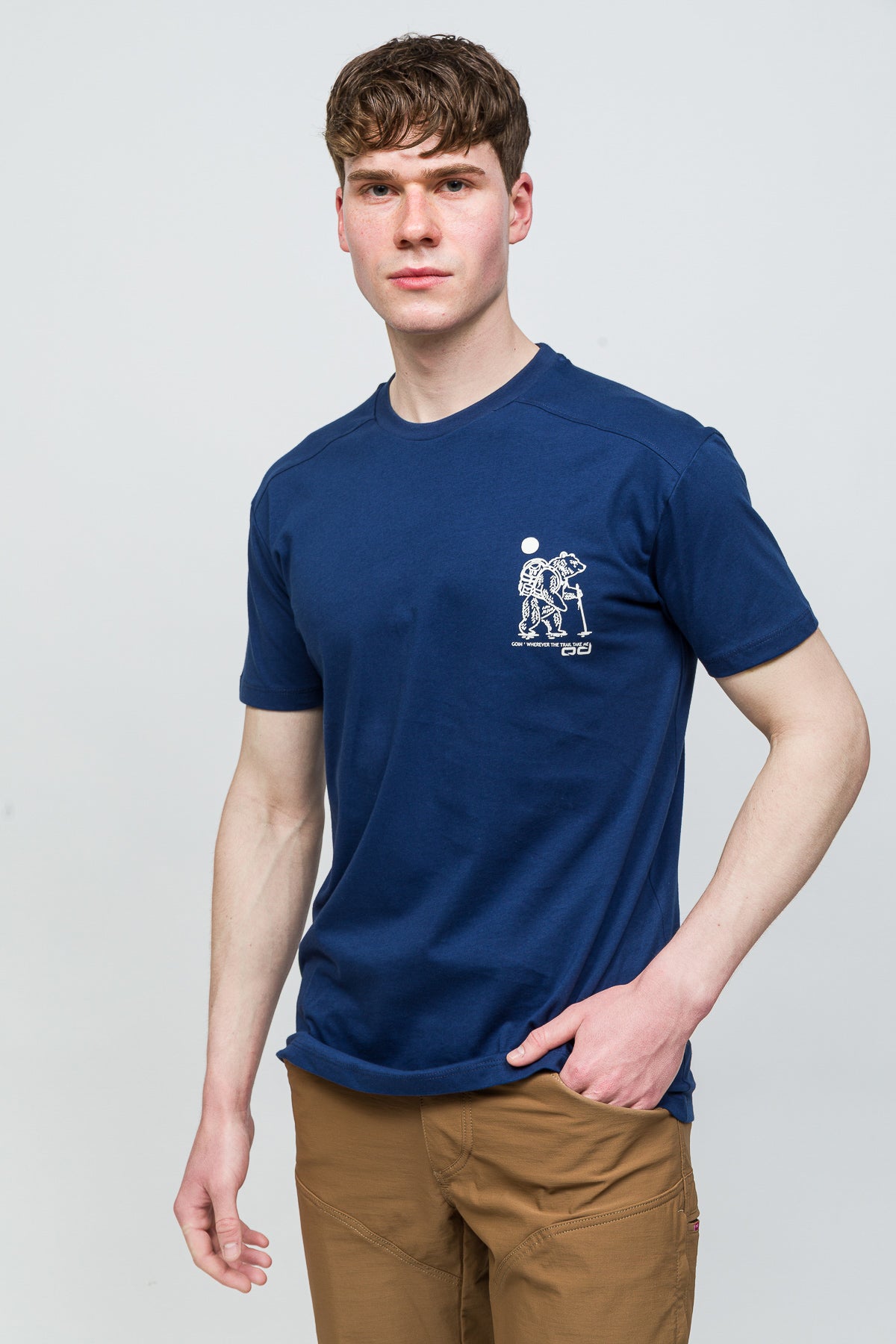 MANIFEST T-Shirt %100 Pamuk Printed - Koyu Mavi