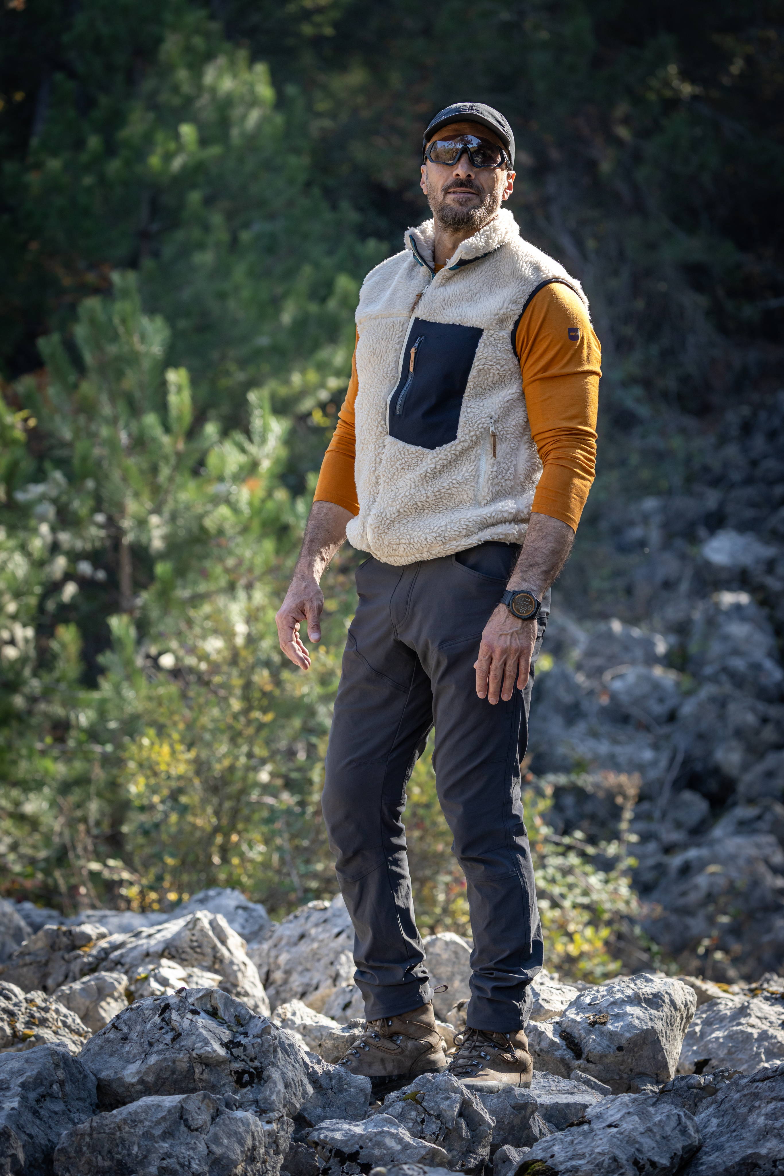 Sherpa Yün Yelek Lambswool - Krem Rengi