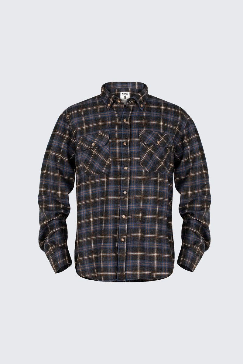 WNTR Flannel Oduncu Gömleği Yumuşak Tuşe - Lacivert Ekose