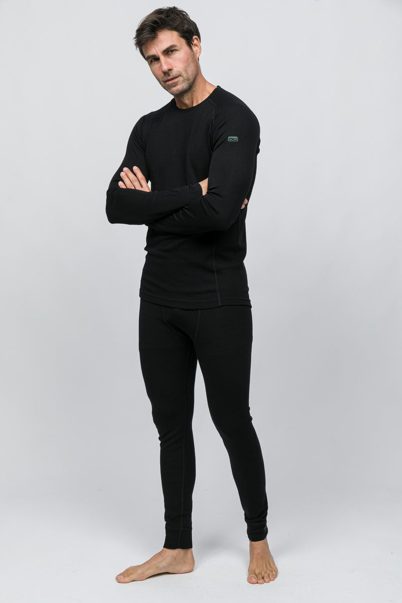 Thermawool Merino Yünü Termal İçlik Tayt 195 gr Siyah